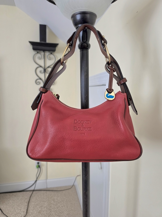 Dooney & Bourke Handbags - Dooney & Bourke 1975 Red Leather Shoulder Bag